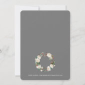 INVITATION BOUTIQUE DÉCORÉE CHRISTMAS ÉLÉGANT OUVERT MAISON (Dos)