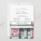 Invitation Boutique française Bonjour Bebe Baby shower (Devant)
