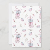 Invitation Boutique française Bonjour Bebe Baby shower (Dos)