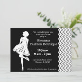 Invitation Boutique mode (Debout devant)