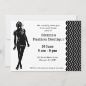 Invitation Boutique mode (Devant)