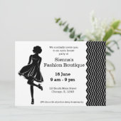 Invitation Boutique mode (Debout devant)