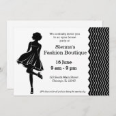 Invitation Boutique mode (Devant / Derrière)