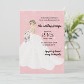 Invitation Boutique nuptiale maison ouverte choisir la couleu (Debout devant)