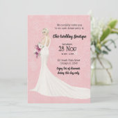 Invitation Boutique nuptiale maison ouverte choisir la couleu (Debout devant)