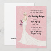 Invitation Boutique nuptiale maison ouverte choisir la couleu (Devant / Derrière)