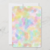 Invitation Boutique Pastel Aquarelles avec Baby shower Bundle (Dos)
