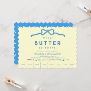 Invitation Bouton Bleu Be There 1er Anniversaire