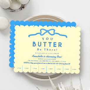 Invitation Bouton Bleu Be There 1er Anniversaire