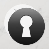 Invitation Bouton Clavier (Devant / Derrière)