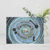 Invitation Bouton Eyes & Skeleton Key Autre Partie du Monde (Debout devant)