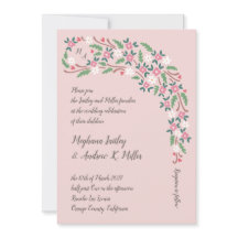 Bouton floral rustique avec Monogramme