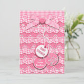 Invitation Boutons de baby shower et calques de vaches Rouffe (Debout devant)