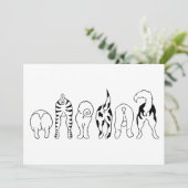 Invitation Boutons de chien (Debout devant)