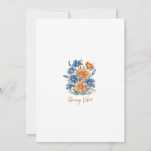 Invitation Boutons de printemps (Devant)