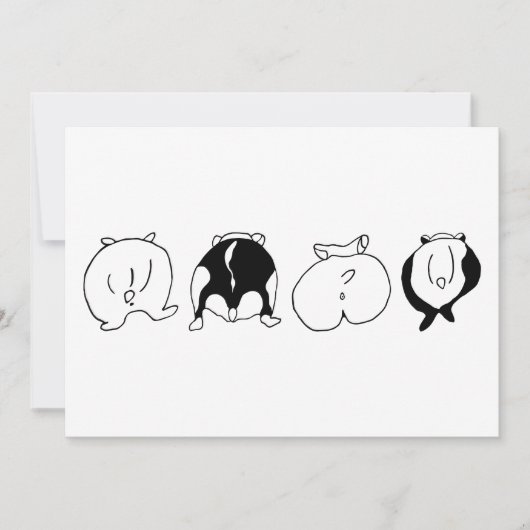 Invitation Boutons Hamster (Devant)