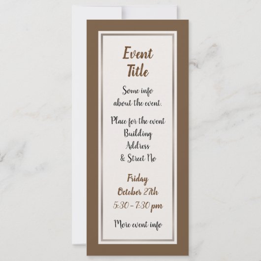 Invitation Bouzouki (Dos)