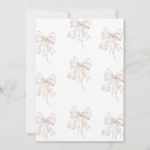 Invitation Bow Baptism Girl (Dos)