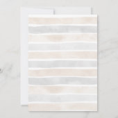 Invitation Bow beige Bonjour Bebe Baby shower (Dos)