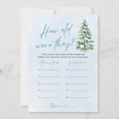 Invitation Bow Christmas Baby Shower How Old Were They Game (Devant)