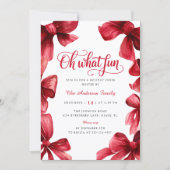 Invitation Bow Christmas Party (Devant)