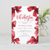 Invitation Bow Christmas Party (Debout devant)