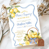 Invitation Bow Coquette Lemon Bridal Shower