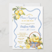 Invitation Bow Coquette Lemon Enterrement de Vie de Jeune Fil (Devant)
