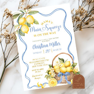 Invitation Bow Coquette Lemon Enterrement de Vie de Jeune Fil