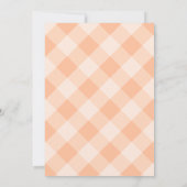 Invitation Bow Coquette Orange Baby shower (Dos)