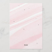Invitation Bow Coquette Rose 1er Anniversaire (Dos)