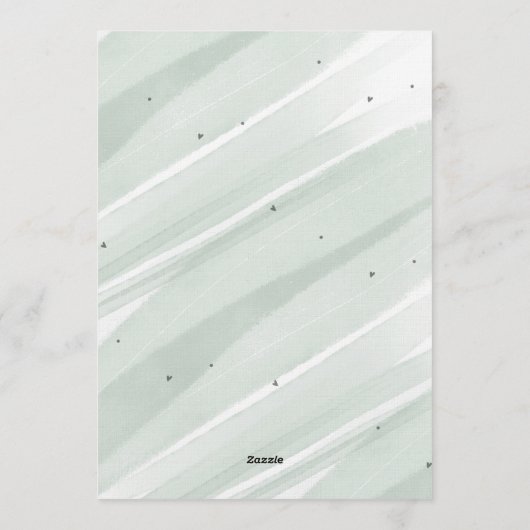 Invitation Bow Coquette Sage 1st Birthday  (Dos)