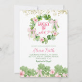 Invitation Bow Coquette St Patrick Bridal Shower (Devant)