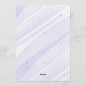 Invitation Bow Coquette Violet 1er Anniversaire (Dos)
