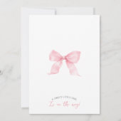 Invitation Bow de fraise rose Berry Sweet Baby Girl Douche (Dos)