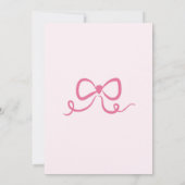 Invitation Bow de l'arbre d'hiver Attache la Fête des mariées (Dos)