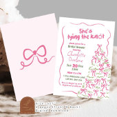 Invitation Bow de l'arbre d'hiver Attache la Fête des mariées