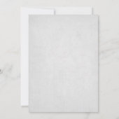 Invitation Bow de Noël rouge et Tinsel d'argent (Dos)