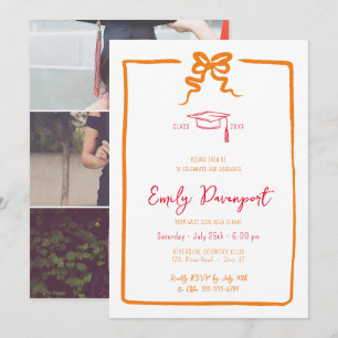 Invitation Bow diplôme excentrique 3 photos