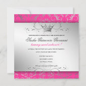 Invitation Bow Divin 311-Argent| Chaud rose 16 (Dos)