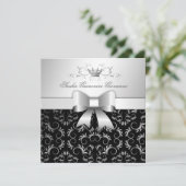 Invitation Bow Divin 311-Argent| Noir Sweet 16 (Debout devant)