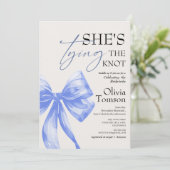 Invitation Bow Elle Attache le Nœud Réception de Mariage (Debout devant)