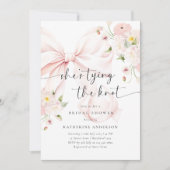 Invitation Bow Elle Tie La Fête des mariées Du Noeud (Devant)