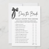 Invitation Bow Est-Ce Que L'Épouse Connaît Vraiment Le Jeu Gr (Devant)