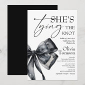 Invitation Bow Fête de Mariage de la Mariée (Devant / Derrière)