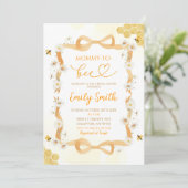 Invitation Bow Floral Daisy Maman À Être Fête des mariées (Debout devant)