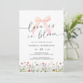 Invitation Bow Floral Love in Bloom Bridal Shower (Debout devant)