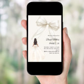 Invitation Bow ivory dress cream luxury Sweet 16