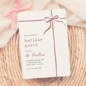 Invitation Bow lunaire | Red Ribbon Noël