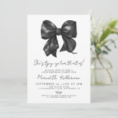 Invitation Bow noir et blanc 40e anniversaire (Debout devant)